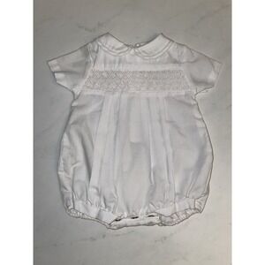 Boys Petit Ami White Smocked Preemie